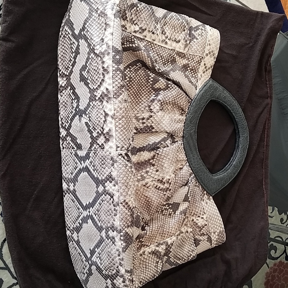 Designer Python Hand Bag - image 8